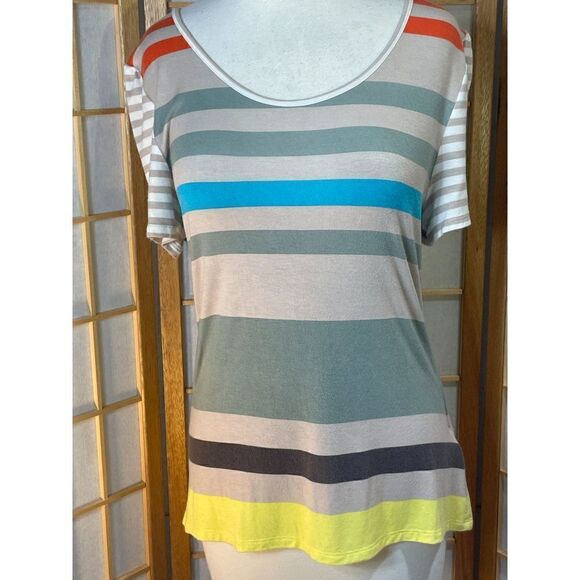 Lapis XL Lightweight Striped Top - Picture 9 of 13